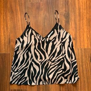 Boutique Mauve Animal print Tank Top. Size M/L